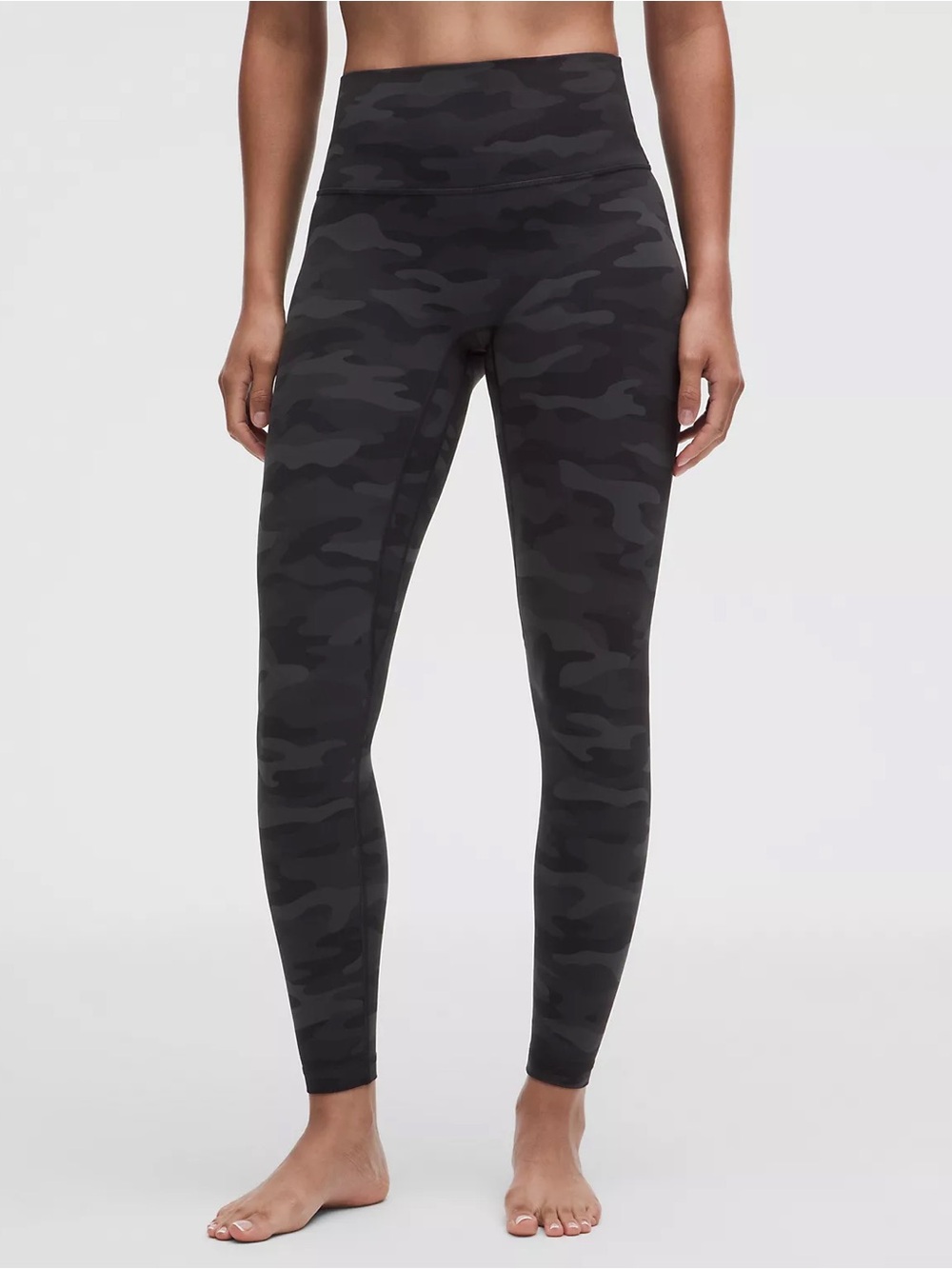 Lululemon Wunder Train High Rise Grey Tight with Pockets. Size 5. 25 inseam.